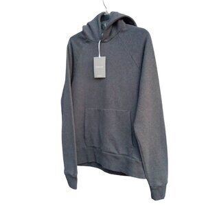 Everlane gray track hoodie sweatshirt sz S NEW